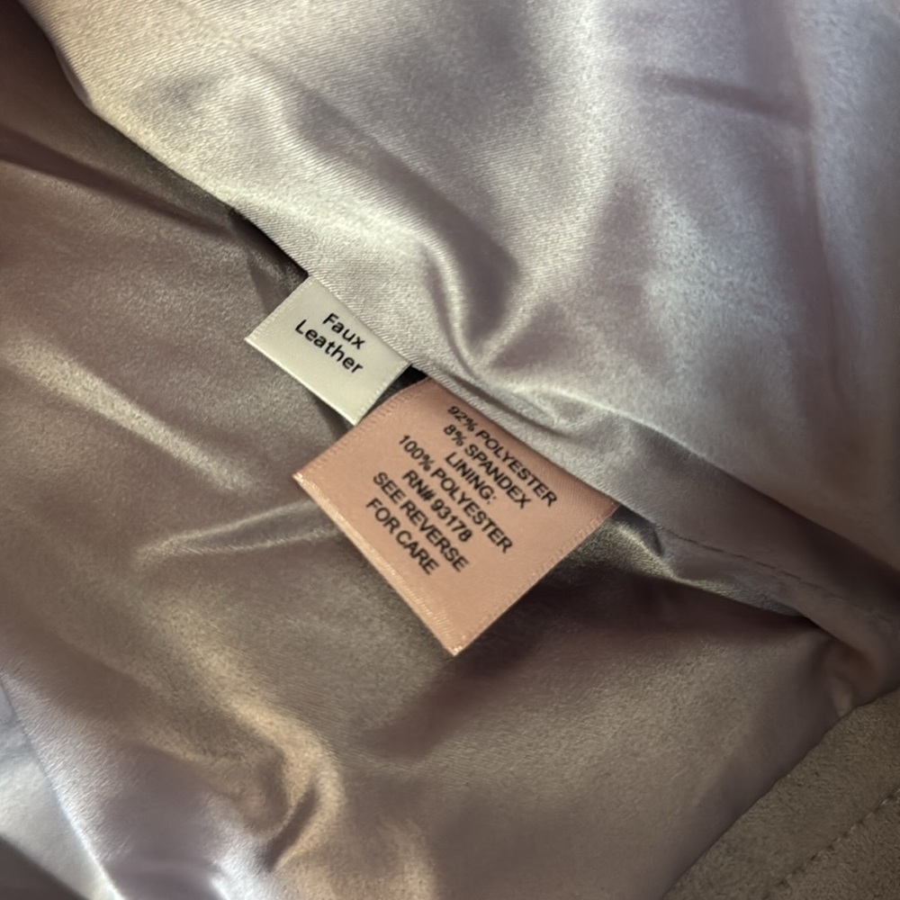 Philosophy Light Gray Leather Jacket - image 6